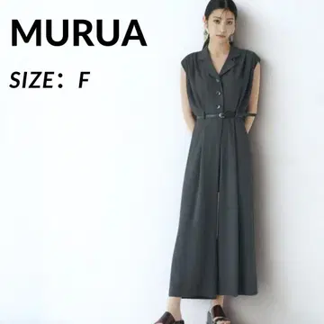 MURUA 와이드 올인원 팬츠 드레스 와이드 팬츠