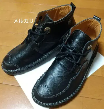 고트스킨 천연 가죽 부츠 28cm 블랙