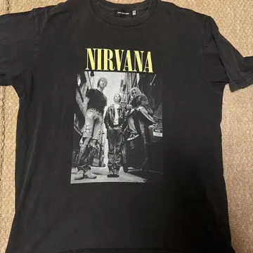 NIRVANA 그래픽 티셔츠 L 사이즈 블랙