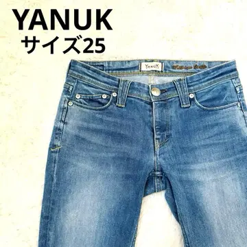 YANUK 야누크 패트리샤 앵클 기장 라이트 블루 데님 슬림 핏
