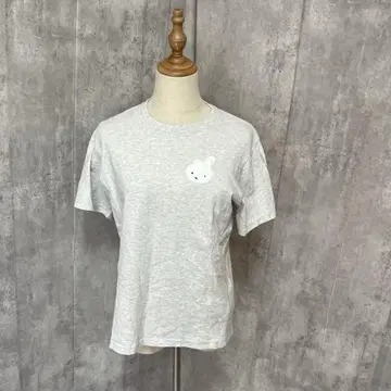 PLAZA 한정판 미피 사가라 자수 티셔츠 귀여운 심플 캐주얼