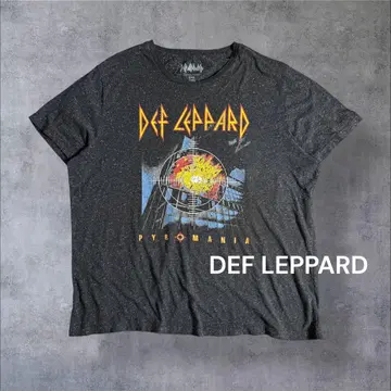 Def Leppard "PYROMANIA" 밴딩 티셔츠 스플래터 바디