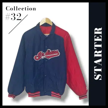 STARTER 스타터 바이컬러 바시티 자켓 인디언스 USA XL