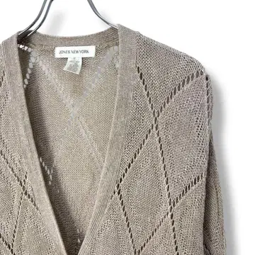 90s JONES NEW YORK 린넨 가디건 여성용