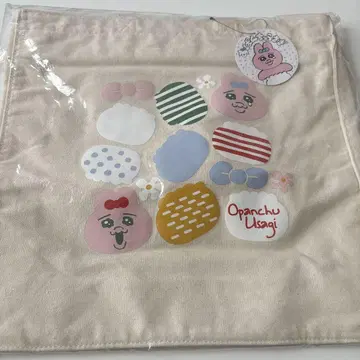 빤쮸토끼 척이 달린 토트백 바닥 밴드 포함 샹브르