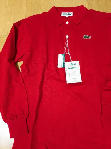 쉬미즈 라코스테 LACOSTE 데드스탁 M 40 긴팔 피케 셔츠