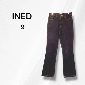 이네드 INED 데님 팬츠 부츠 컷 데님 M 9 인디고 블루