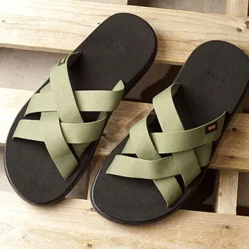 teva VOYA SLIDE 올리브 샌들 27cm