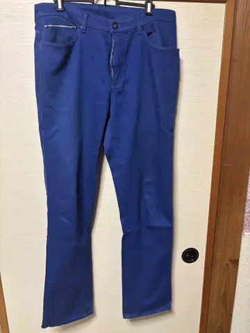 EDWIN 스트레이트 데님 34 파랑
