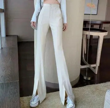 센터라인 슬릿 팬츠