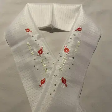 장식용 깃 여름용, 금붕어 자수, 폴리에스테르 100%