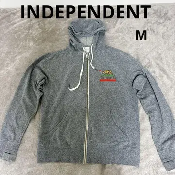 INDEPENDENT 곰 그레이 후드티 [M]