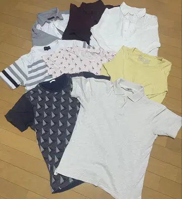 남성용 티셔츠 등 묶음 판매 8점