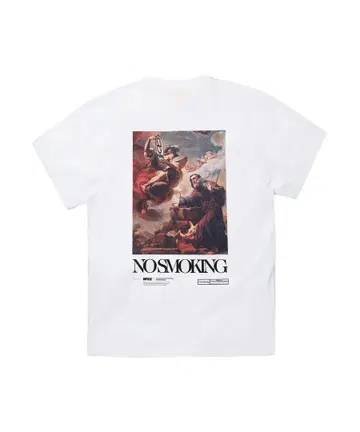 새상품 NO SMOKING Art T-shirt White