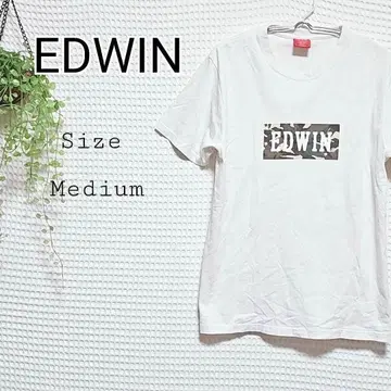 EDWIN 카모플라쥬 로고 티셔츠 M