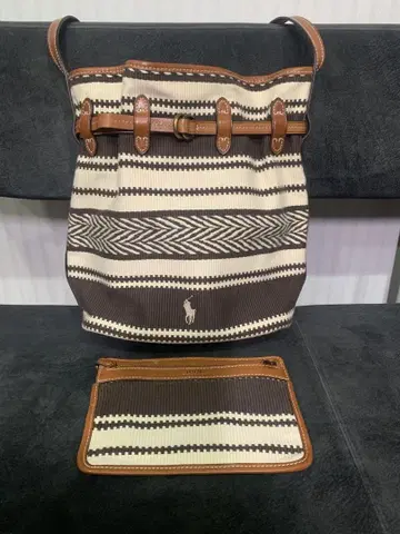 RALPH LAUREN 숄더백 복조리형