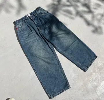 9090 킹 로고 빈티지 데님 스타일