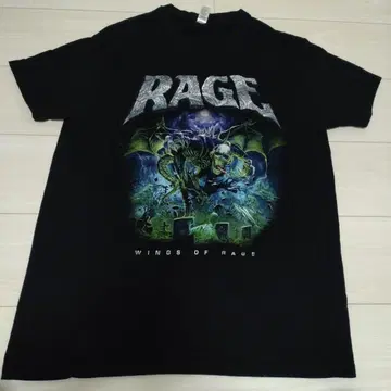 RAGE WINGS OF RAGE 티셔츠 블랙 L 사이즈