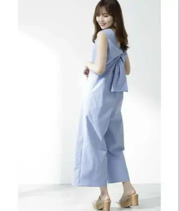PROPORTION BODY DRESSING 백 리본 올인원