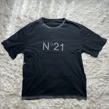 N21 누메로벤투노 티셔츠 유즈드 가공 블랙 검정 반팔