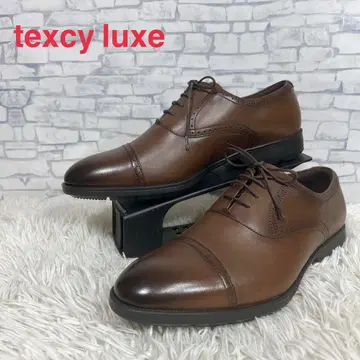 미사용 texcy luxe 스트레이트 팁 비즈니스 슈즈 브라운 28
