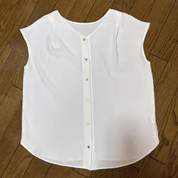 플라스테 블라우스 L 화이트