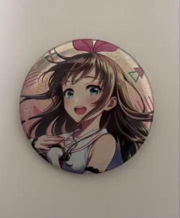 KizunaAI 글리터 캔뱃지