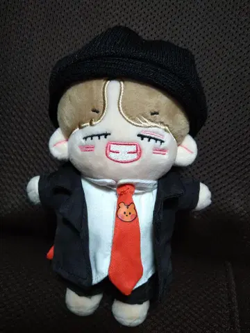 BTS V 태현 테테 봉제 인형 약 15cm 의류 모자 포함