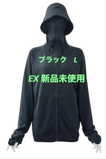 워크맨 쿨 UV 선쉐이드 후드티 EX 블랙 L 사이즈