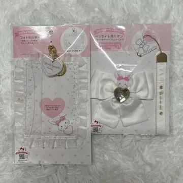 사진 홀더 응원봉용 리본