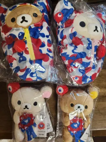 만박 리락쿠마 봉제 인형 4종 세트
