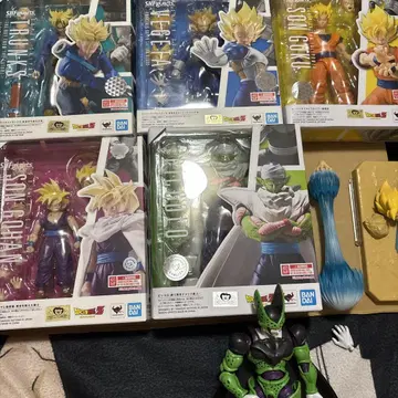 드래곤볼 S.H.Figuarts 세트 + 이펙트 부품 + 프라모델