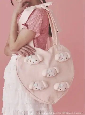 메리 제니 산리오 콜라보 토트백 마이멜로디 핑크