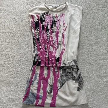 DIANE VON FURSTENBERG 실크 그래픽 원피스