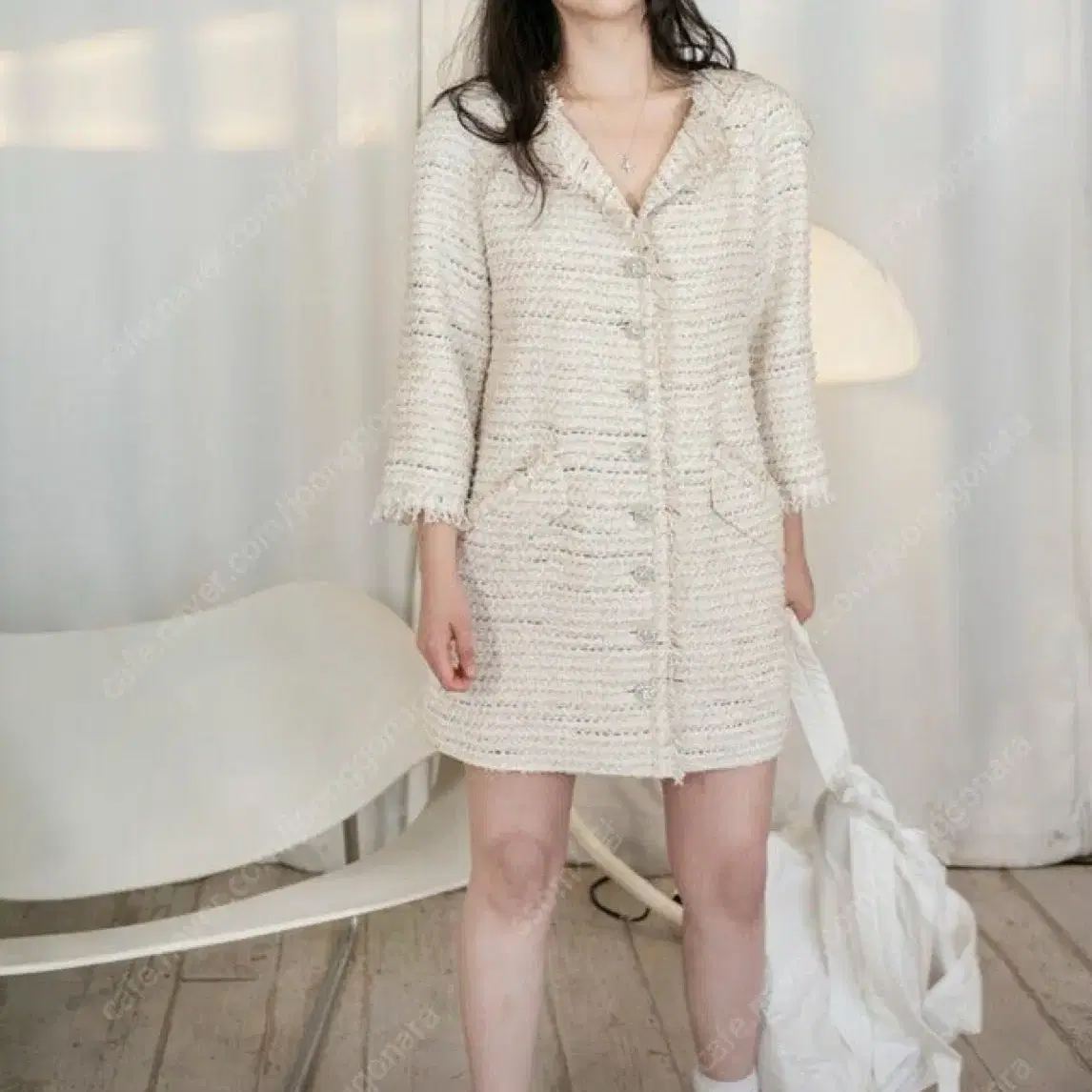 韓国商品/ORDINARY HOLIDAY FLARE SLEEVELESS MINI DRESS 바로배송] - FLARE SLEEVELESS MINI DRESS [GRAY] - ORDINARY