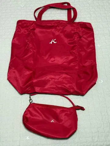키타무라 에코백 파우치 빨간색