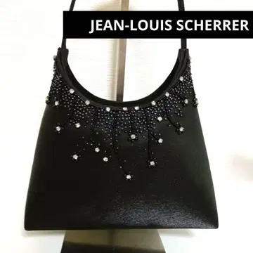 JEAN-LOUIS SCHERRER 블랙 파티 백 비즈 자수 백