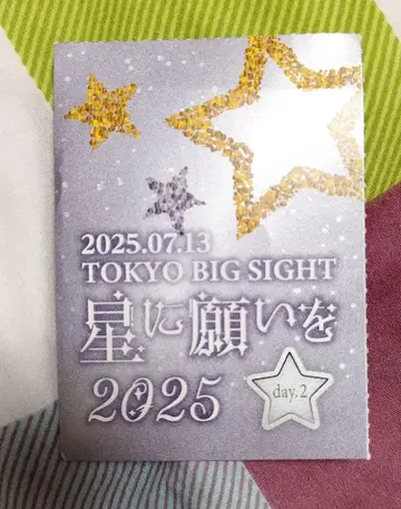 별에 소원을 Day2 서클 티켓