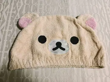 초기 리락쿠마 타월 소재 샤워 캡 인형옷