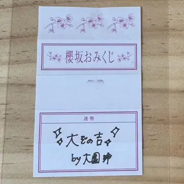 사쿠라자카 카페 예약 특전 사쿠라자카 오미쿠지 오오조노 레이