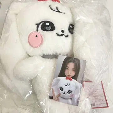 ive 원영 봉제 인형 minive 체리 30cm 트레이딩 카드