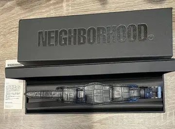 NEIGHBORHOOD 가죽 시계 밴드 BLACK 네이버후드