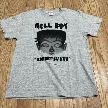 미사용품 에구치 히사시 HELL BOY 지옥 소년 우시미츠 군 티셔츠 M