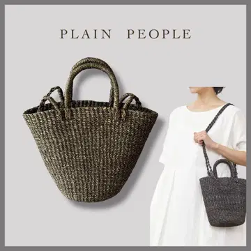 PLAIN PEOPLE 바스켓백 브라운
