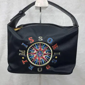MISSONI 미쏘니 핸드백 미니 자수 손잡이 가죽 블랙