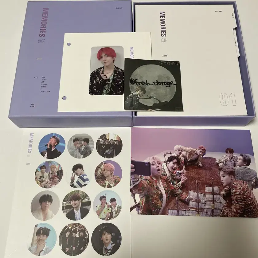 BTS MEMORIES OF 2018 DVD Official Photo card Jungkook V