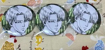 진격의 거인 WIT STUDIO 리바이 캔뱃지 3개