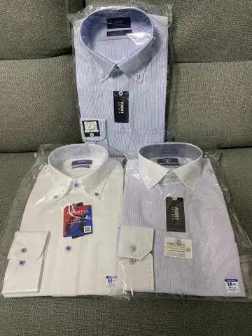 긴팔 와이셔츠 3개 세트