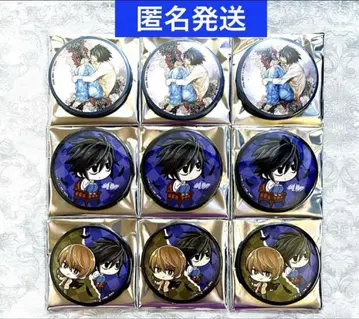 DEATH NOTE 데스노트 럭키 캔뱃지 L 엘르 9종 세트