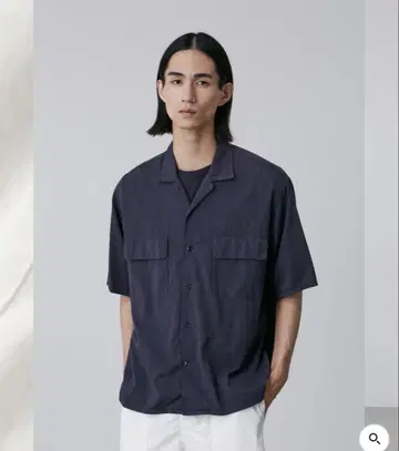 Y 오픈 카라 셔츠 와이 일레브 네이비